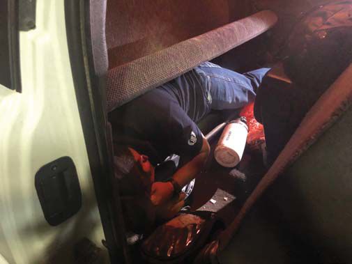 Illegal immigrant found in truck